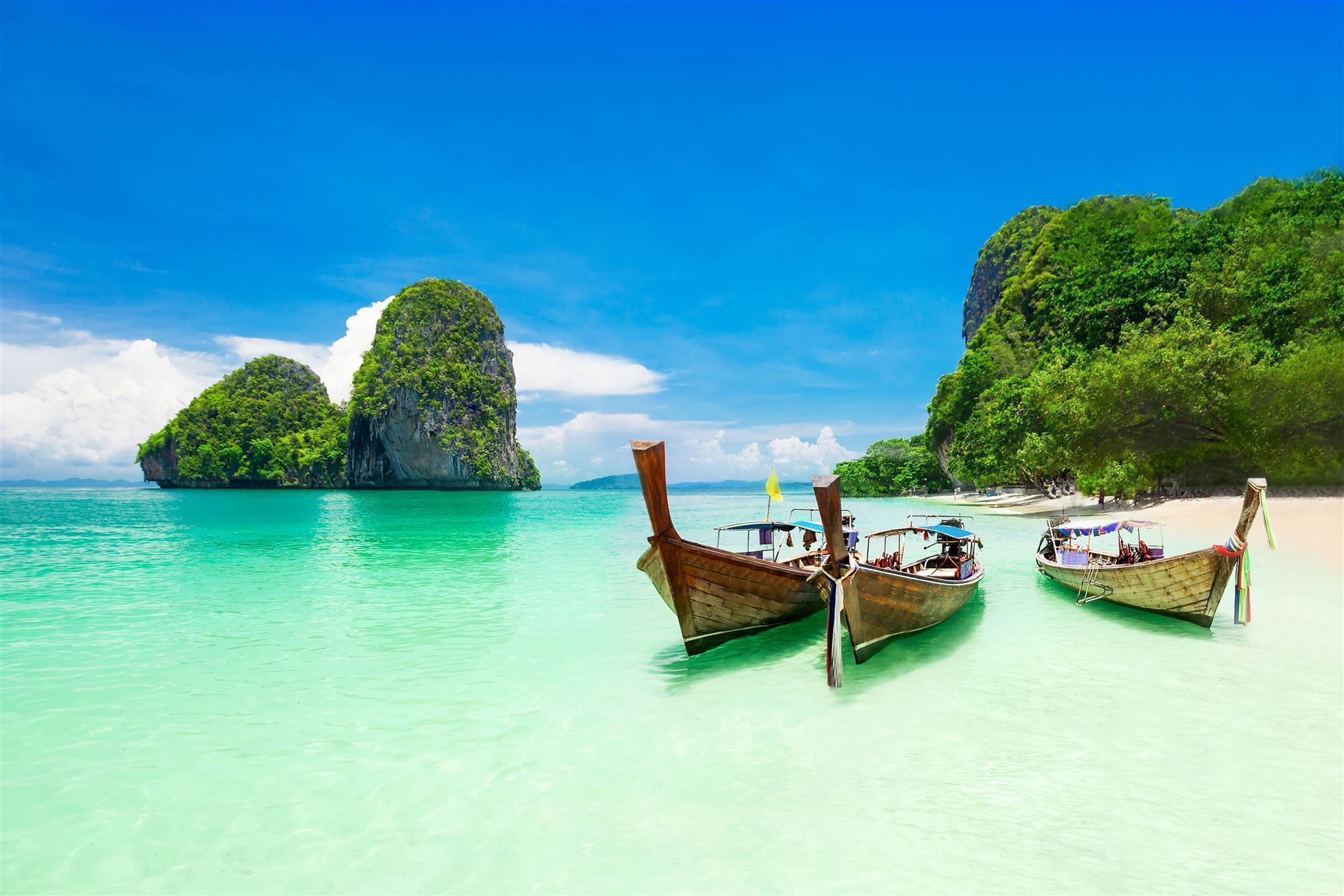 Boote am Strand