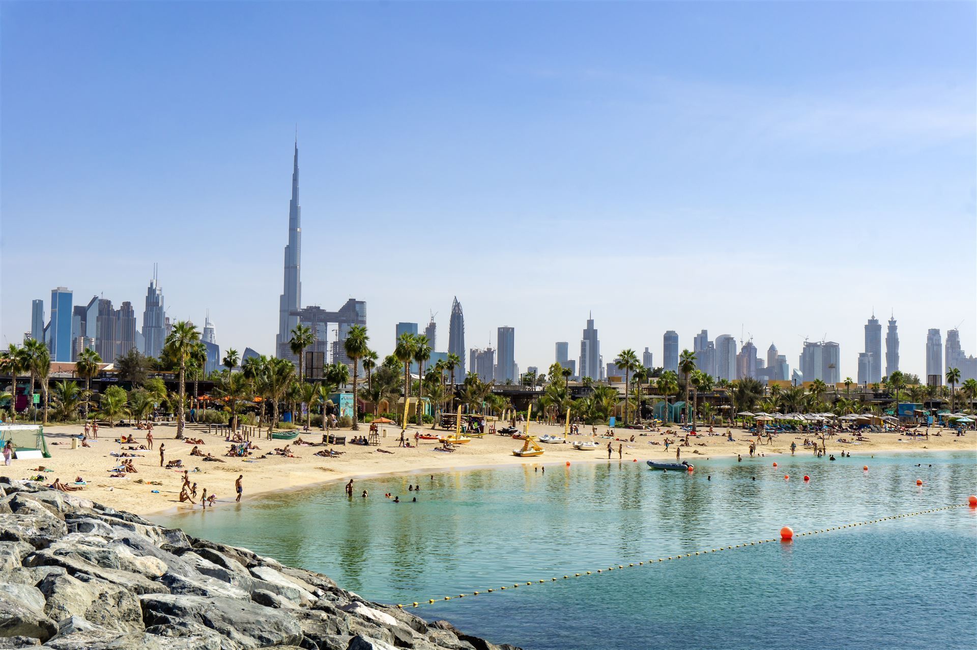 Beach von Dubai Stadt