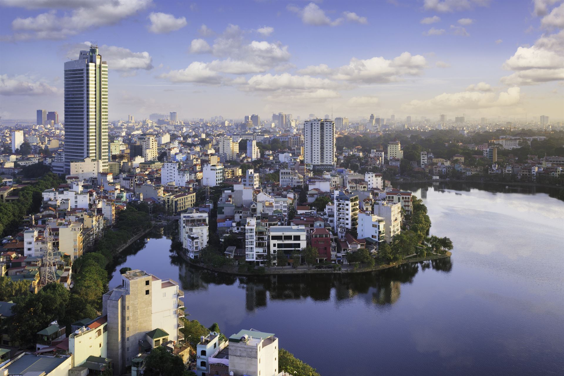 Blick auf Hanoi