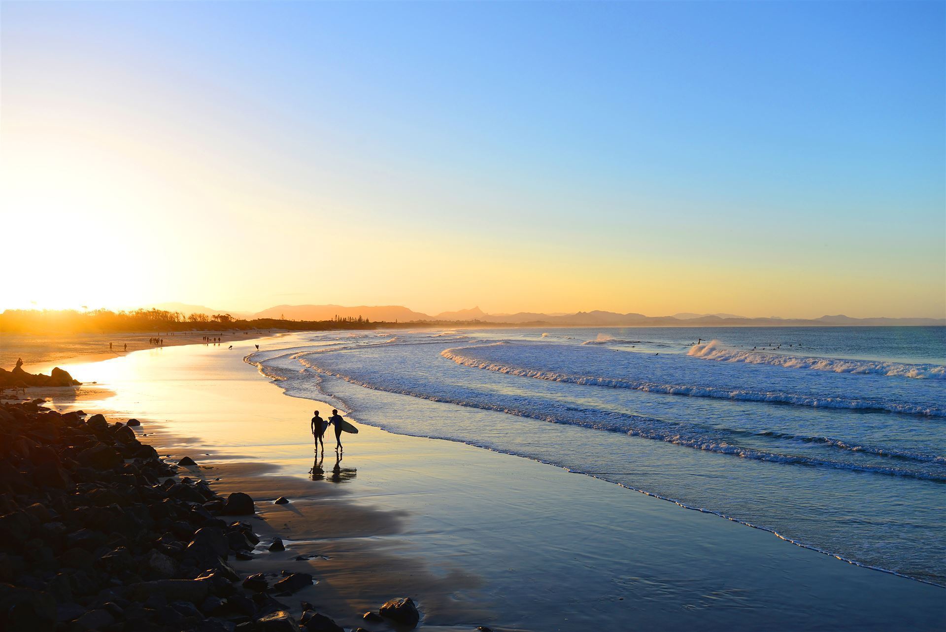 Sonnenuntergang in Byron Bay