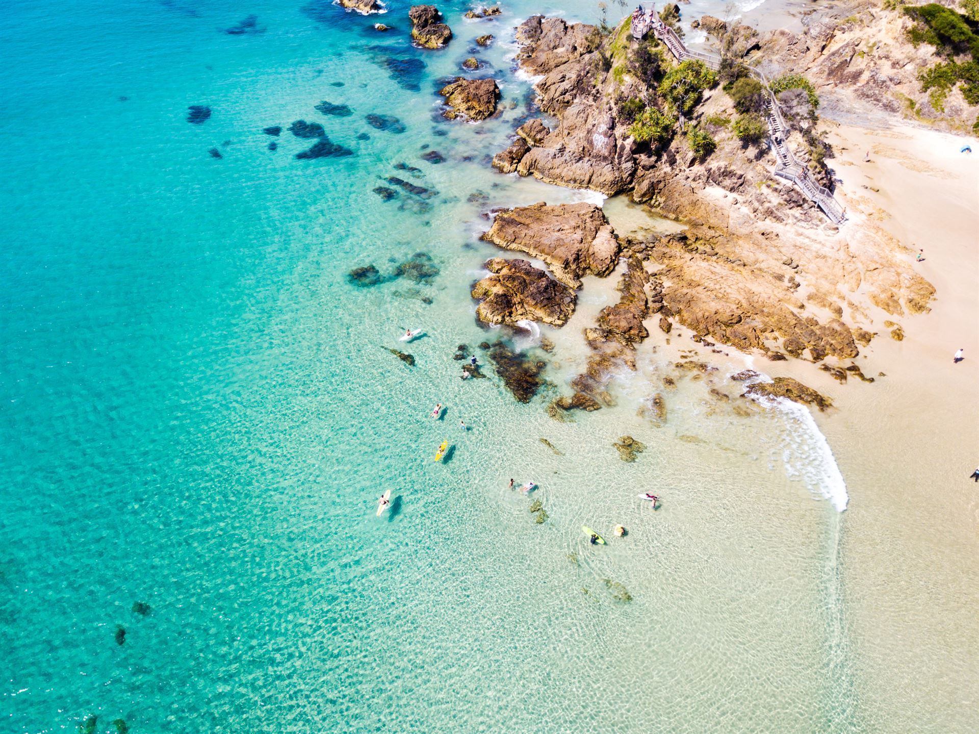 The Pass und Wategos Beach in Byron Bay