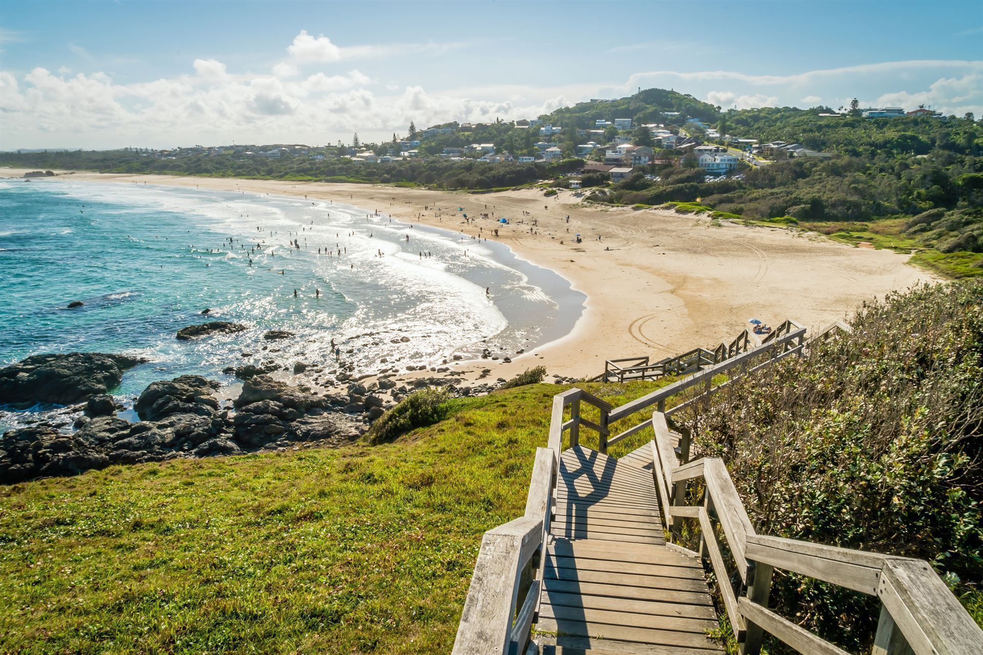 Strand am Leuchtturm in Port Macquarie