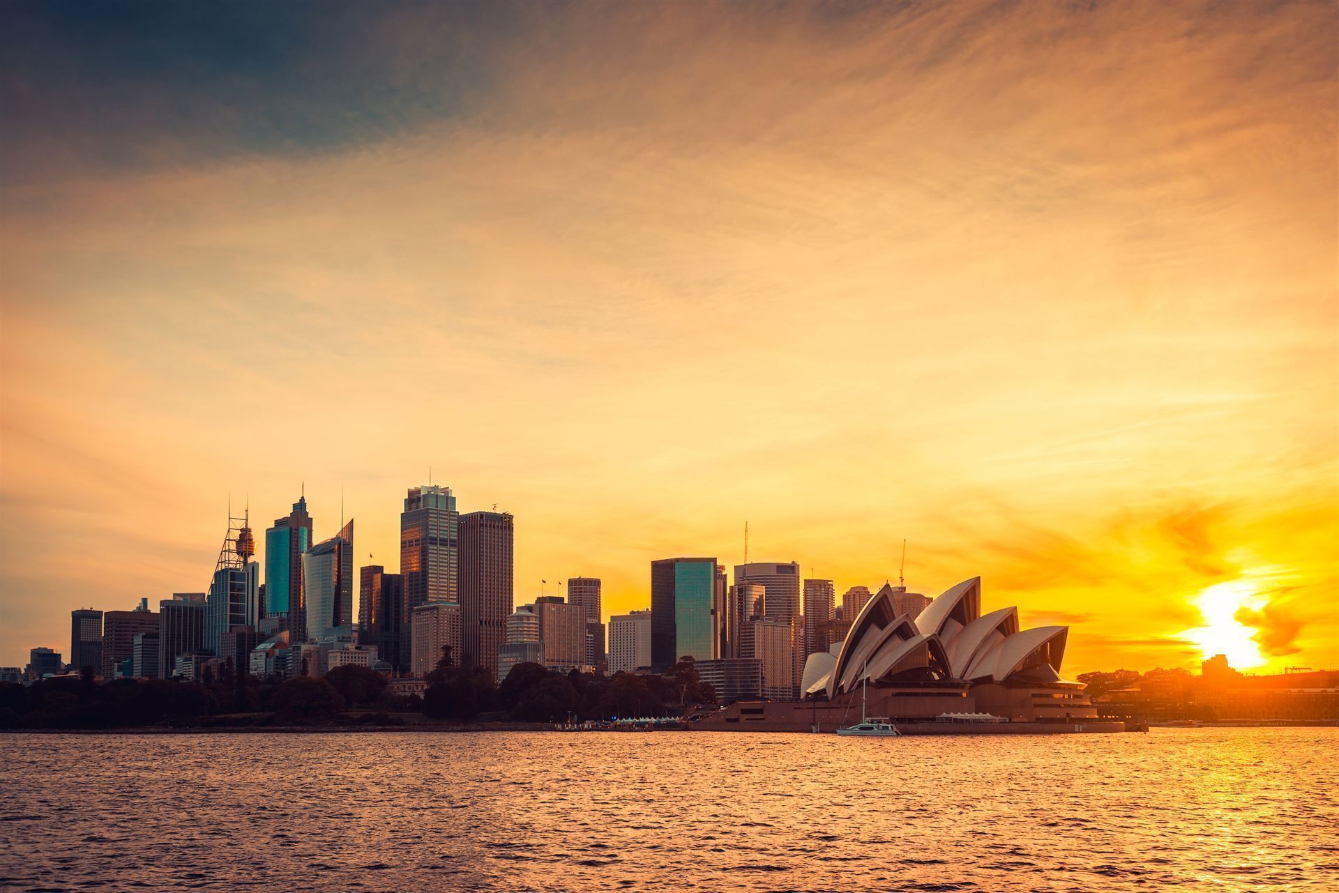 Sydney bei Sonnenuntergang
