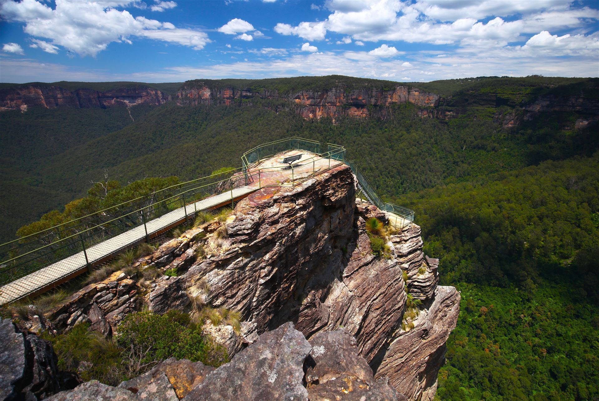 Aussichtsplattform in den Blue Mountains