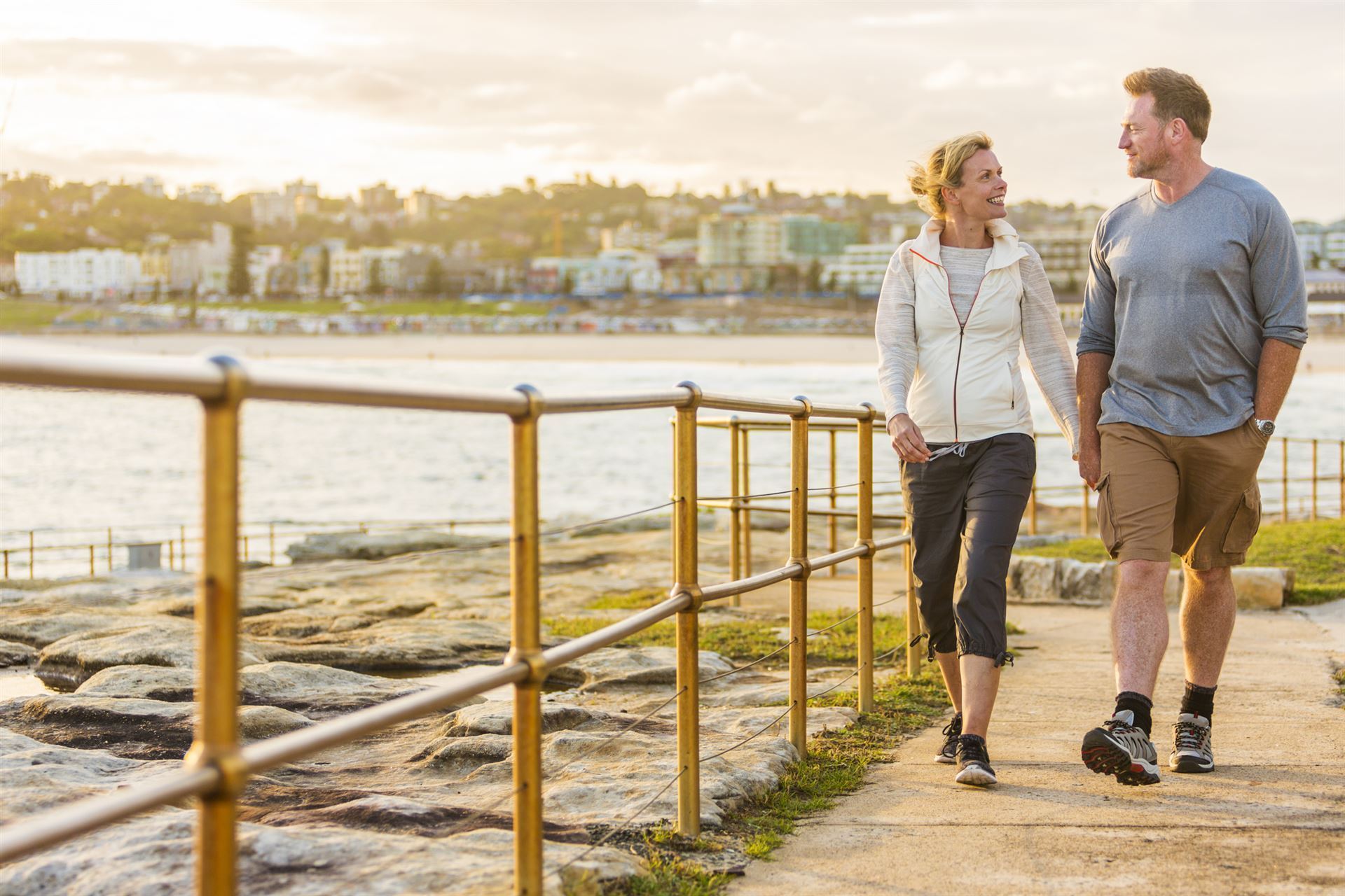 Spazieren am Bondi Beach