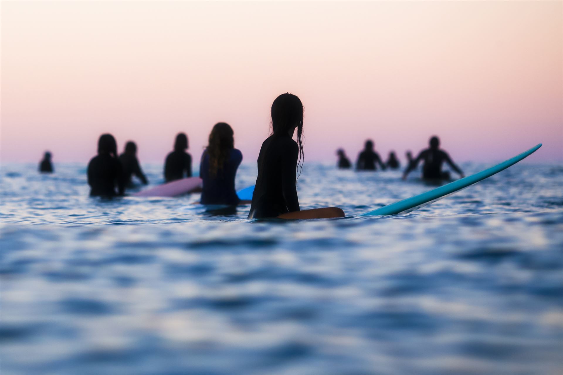 Surfer an der Sunshine Coast