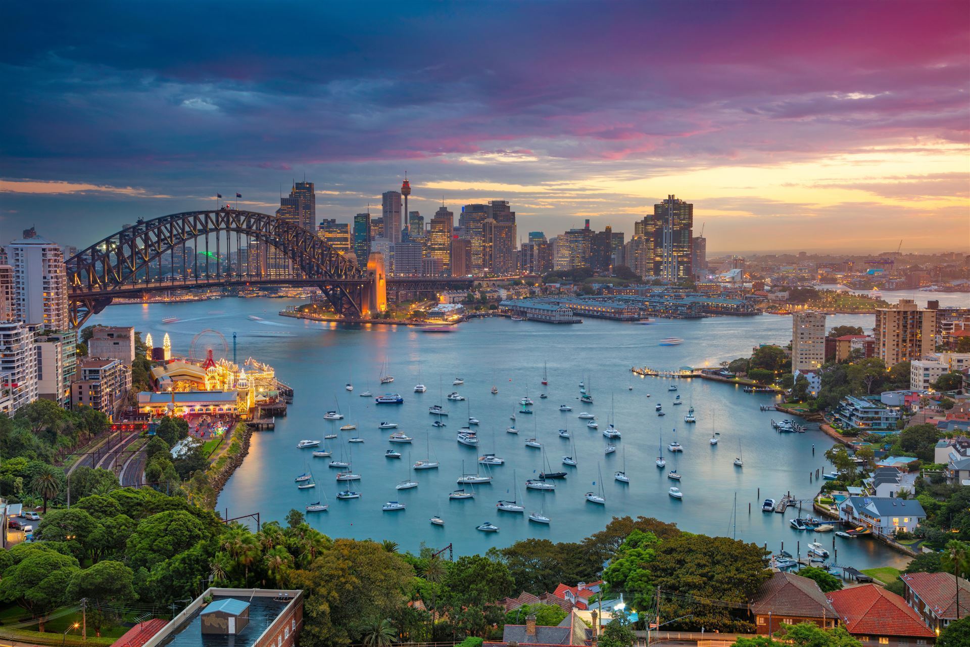 Sydney Abenddämmerung