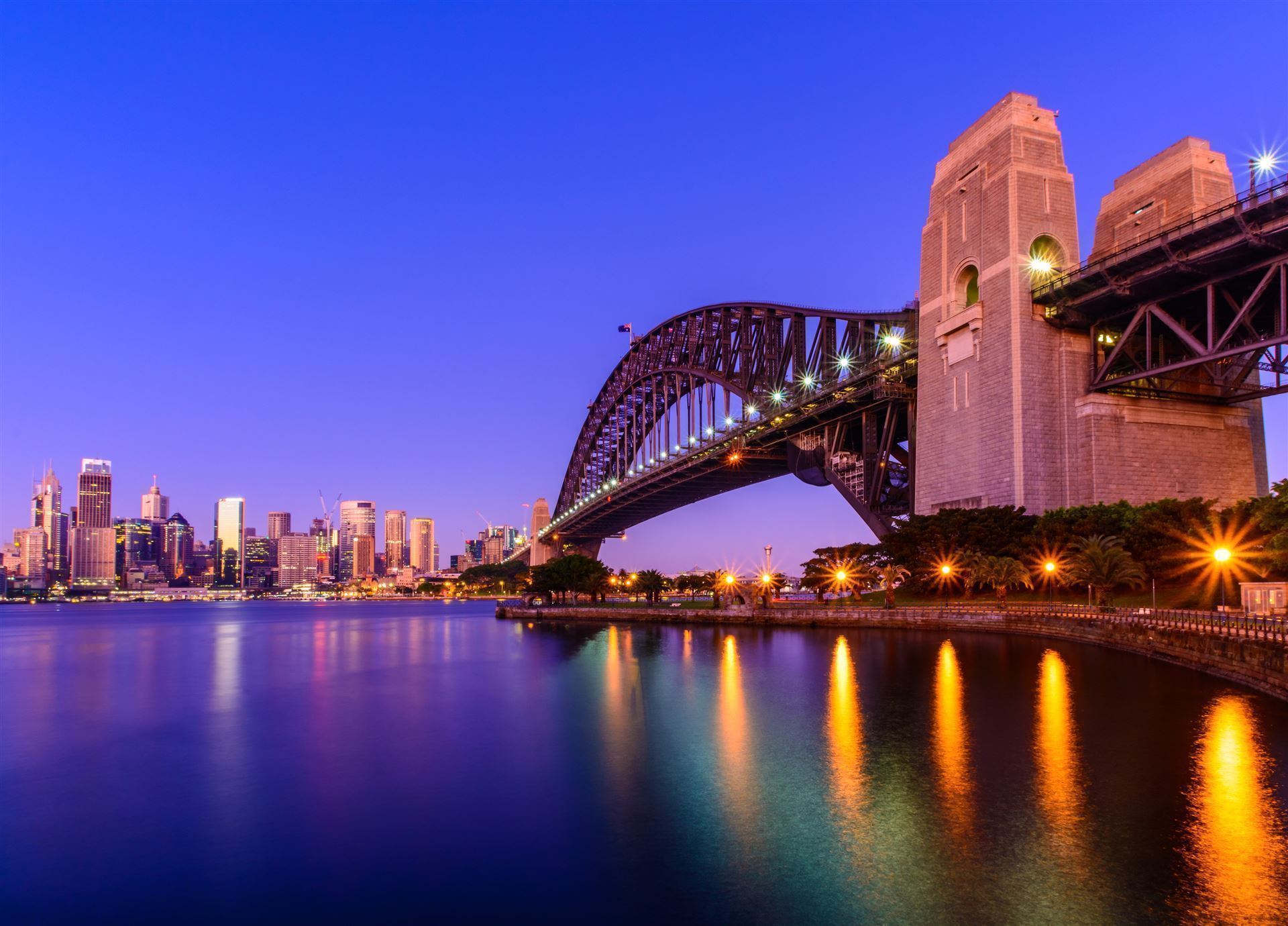 Sydney_Harbour Bridges_bei Nacht