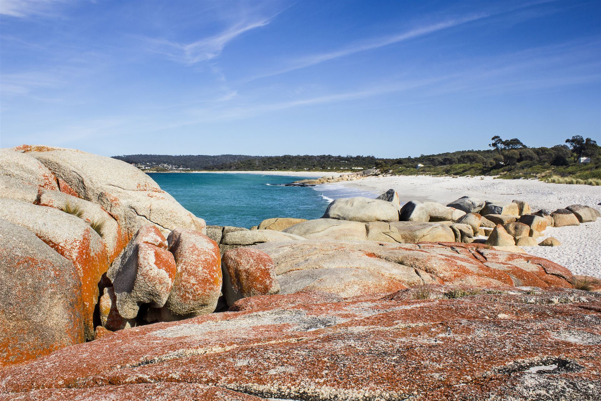 Bay of Fires in Tasmanien, Australien