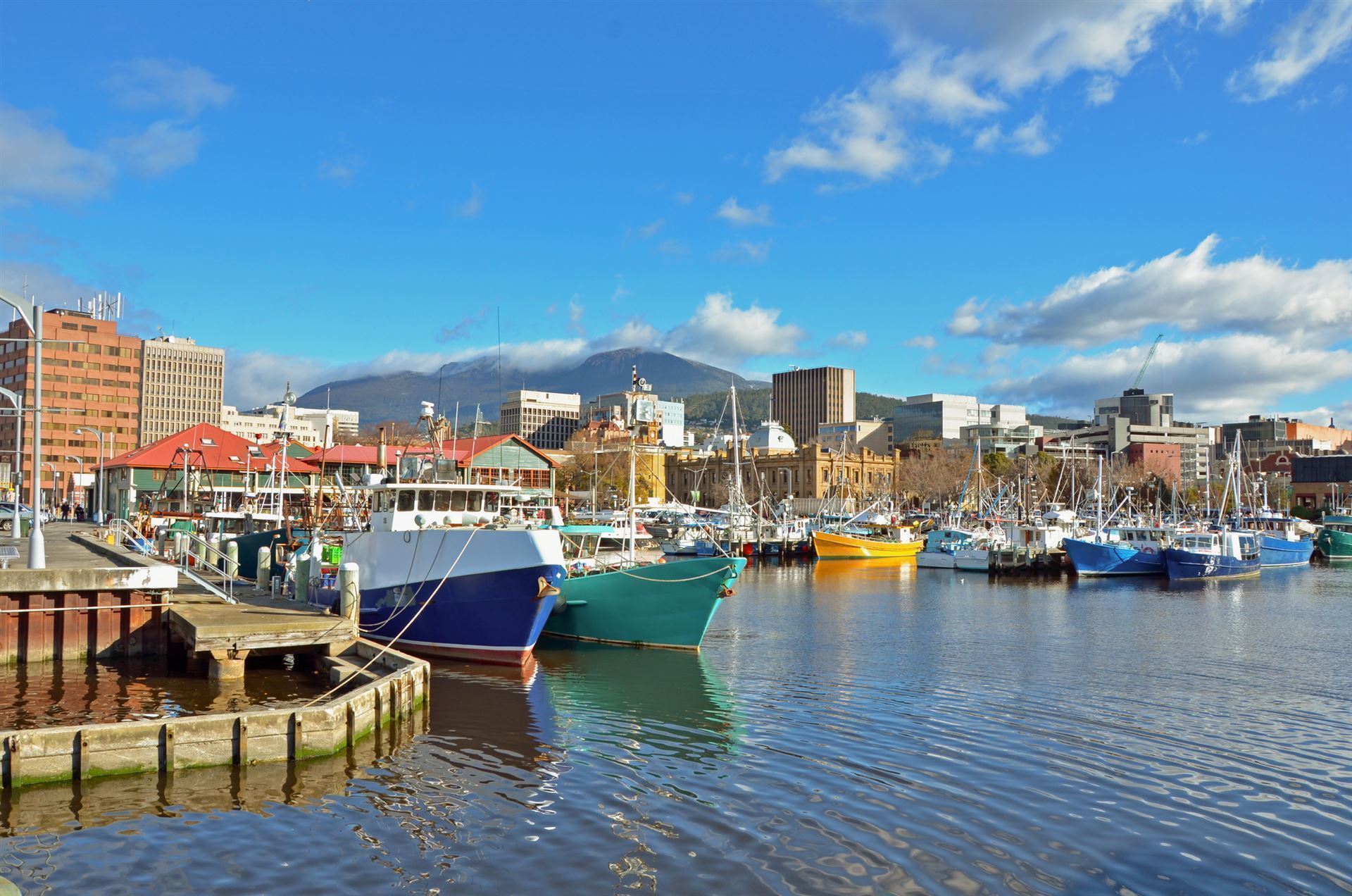 Fischerboote in Hobart