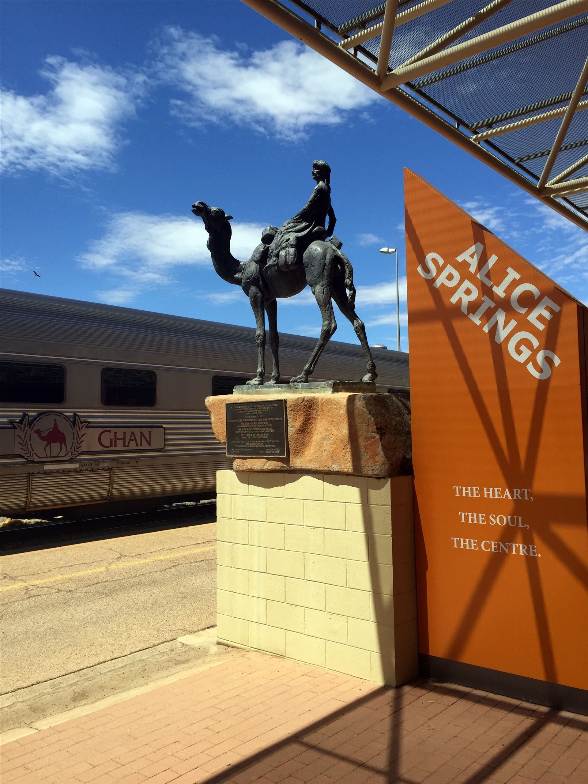 The Ghan in Alice Springs