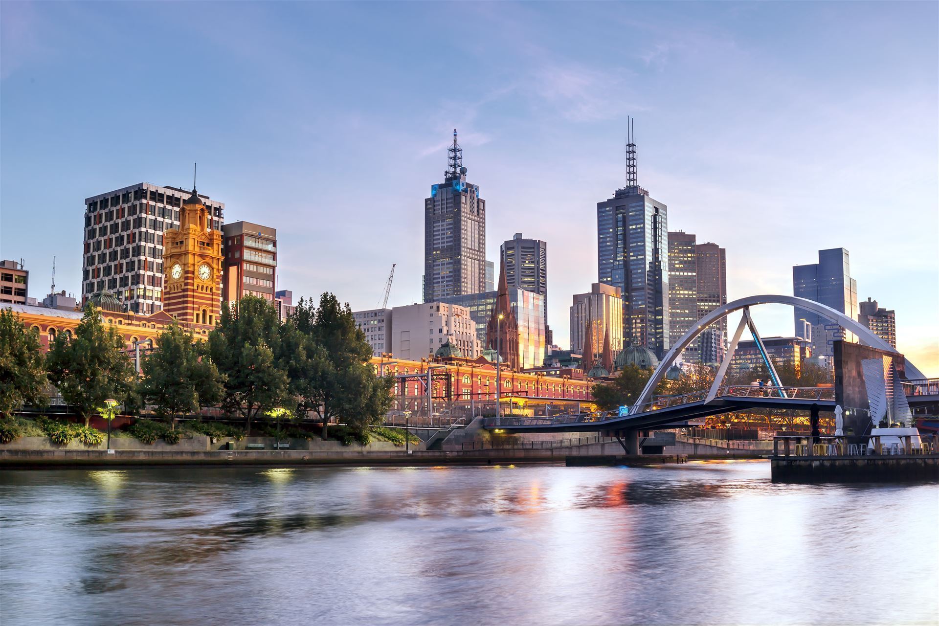 Blick auf Melbourne, Australien