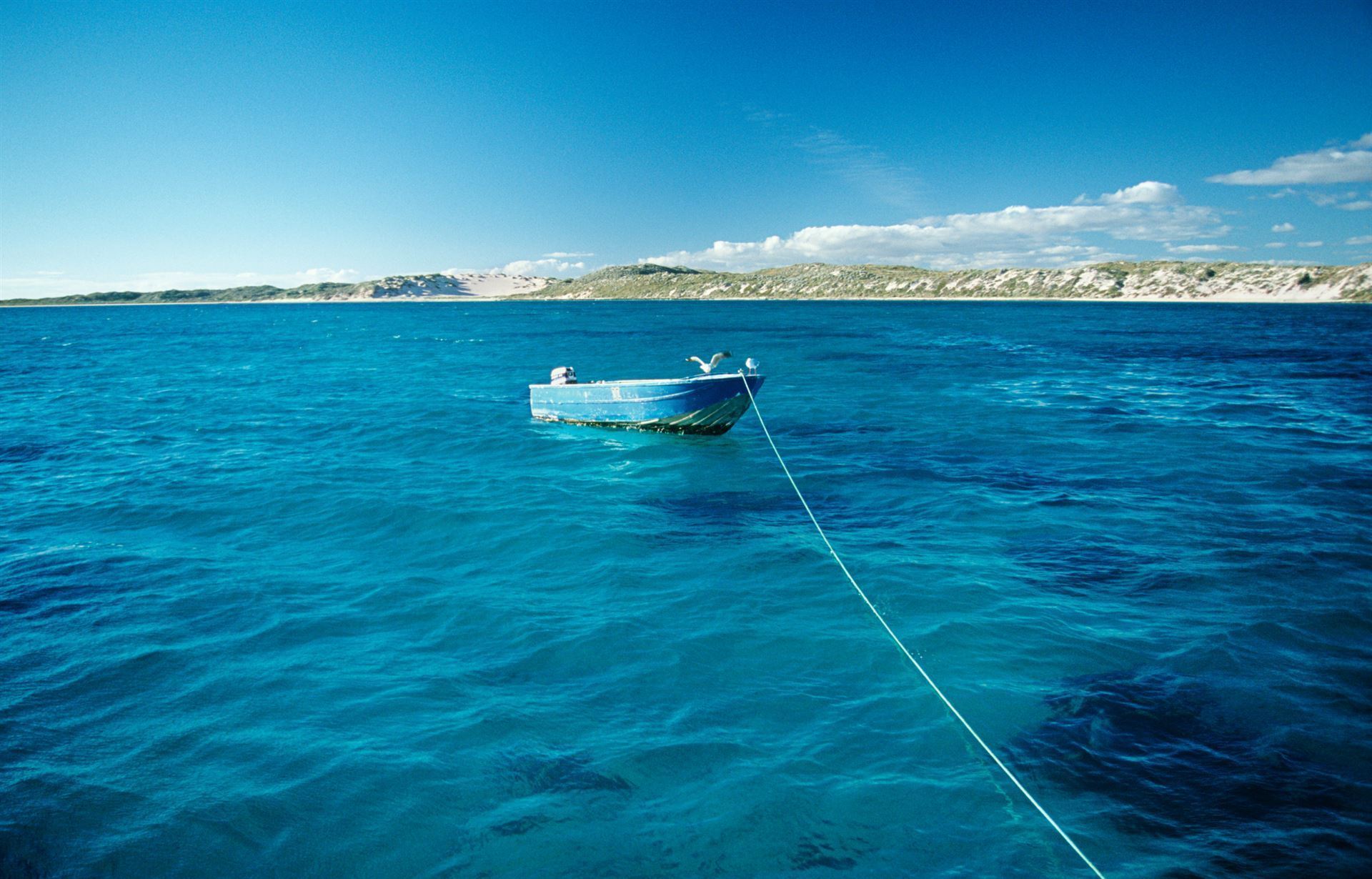 Ruderboot in Coral Bay