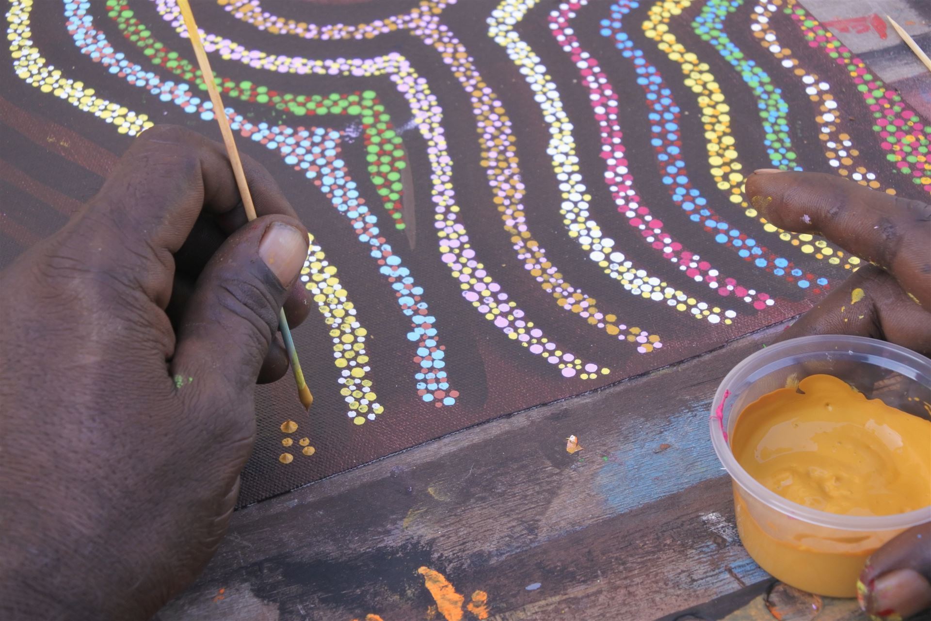 Kunst der Aborigines in Derby
