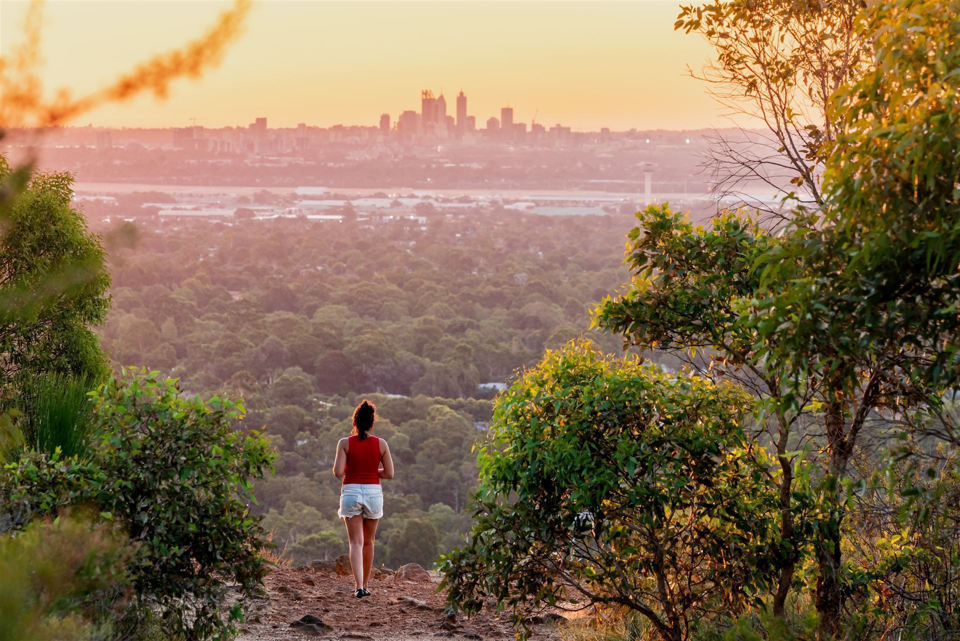 Sonnenuntergang über Perth