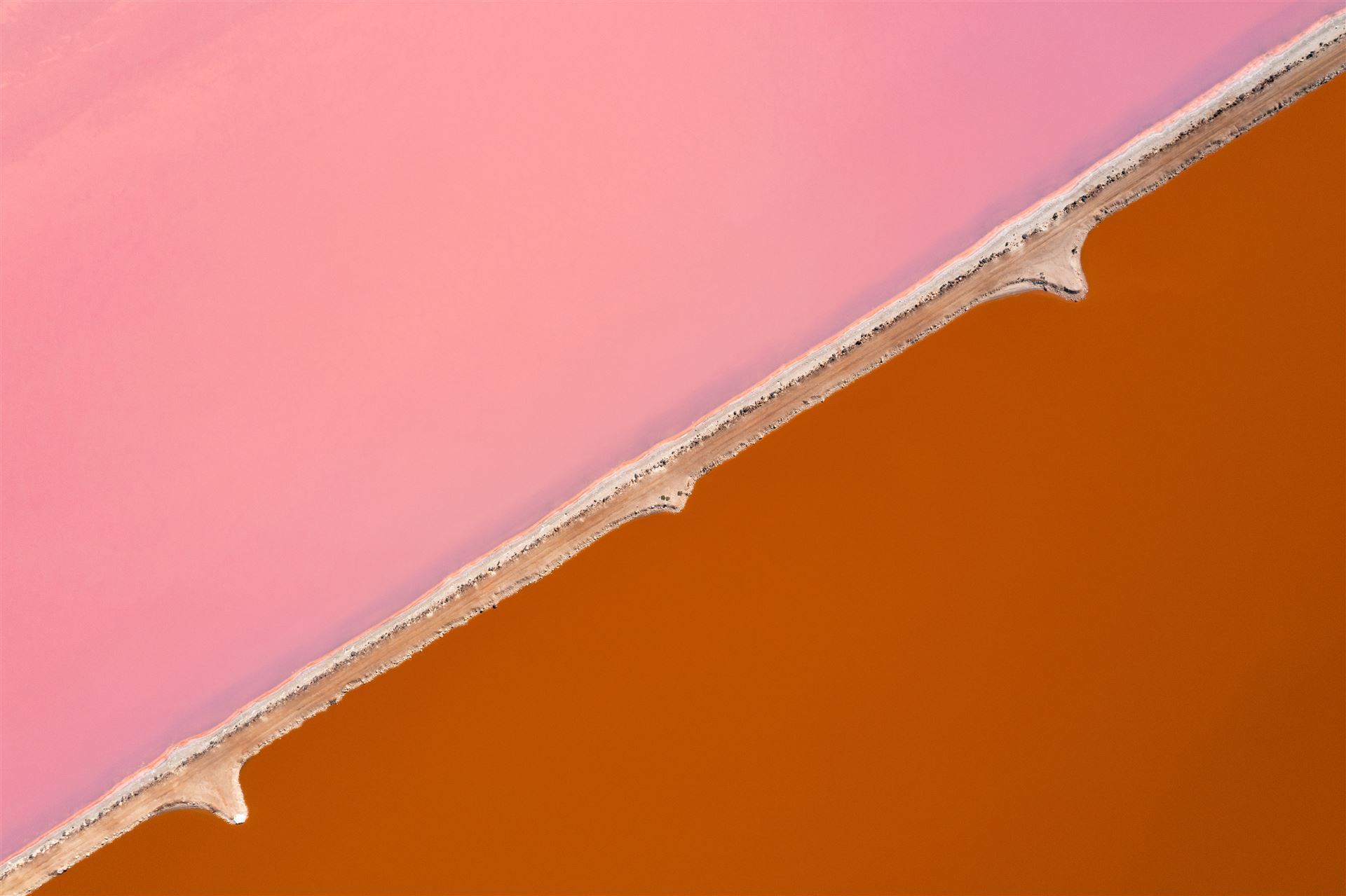 Pink Lake in Port Gregory