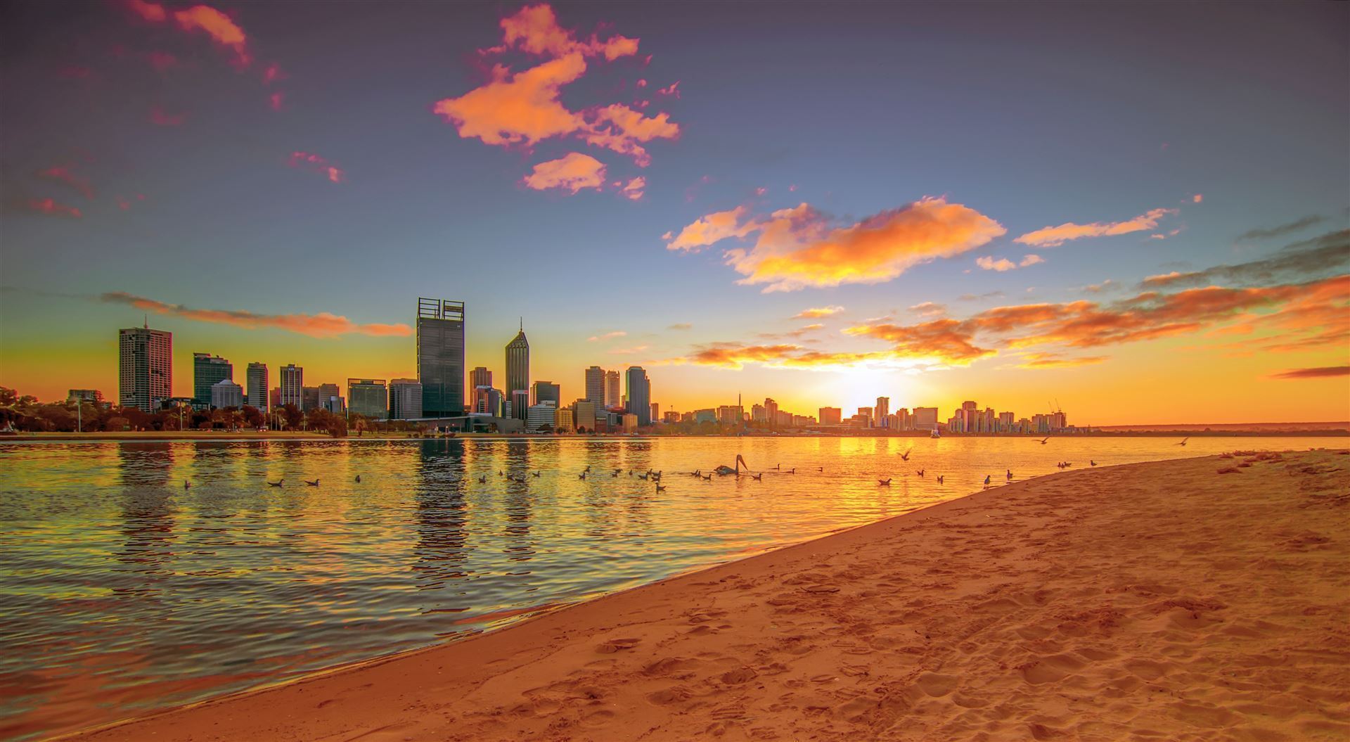 Perth im Sonnenuntergang