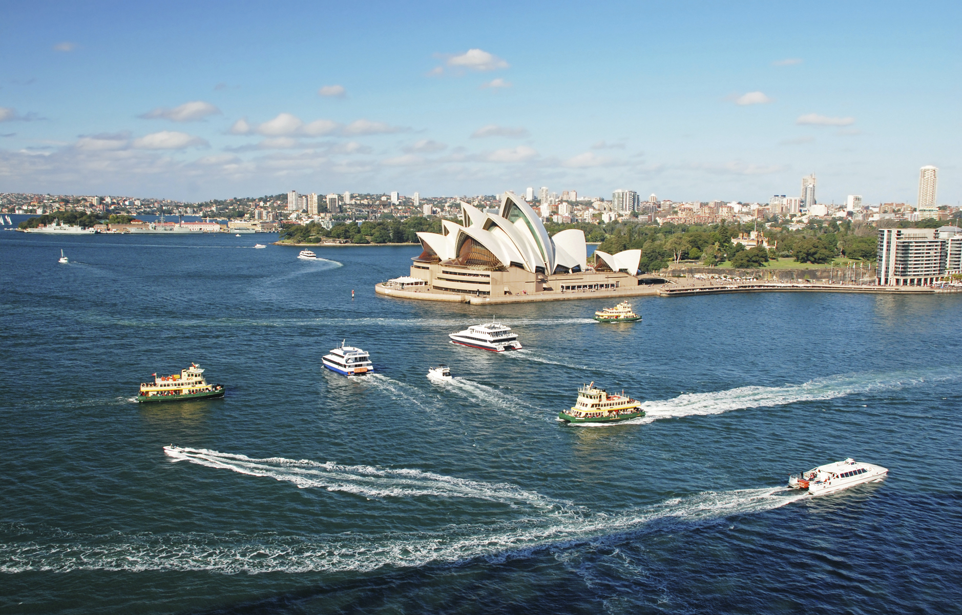 Blick auf die Oper von Sydney