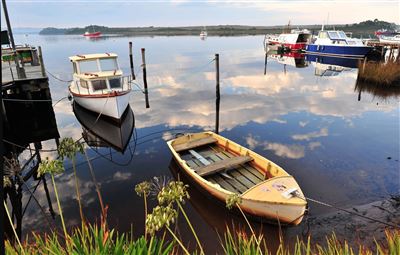 Tasmanische Boote in Strahan, Tasmanien