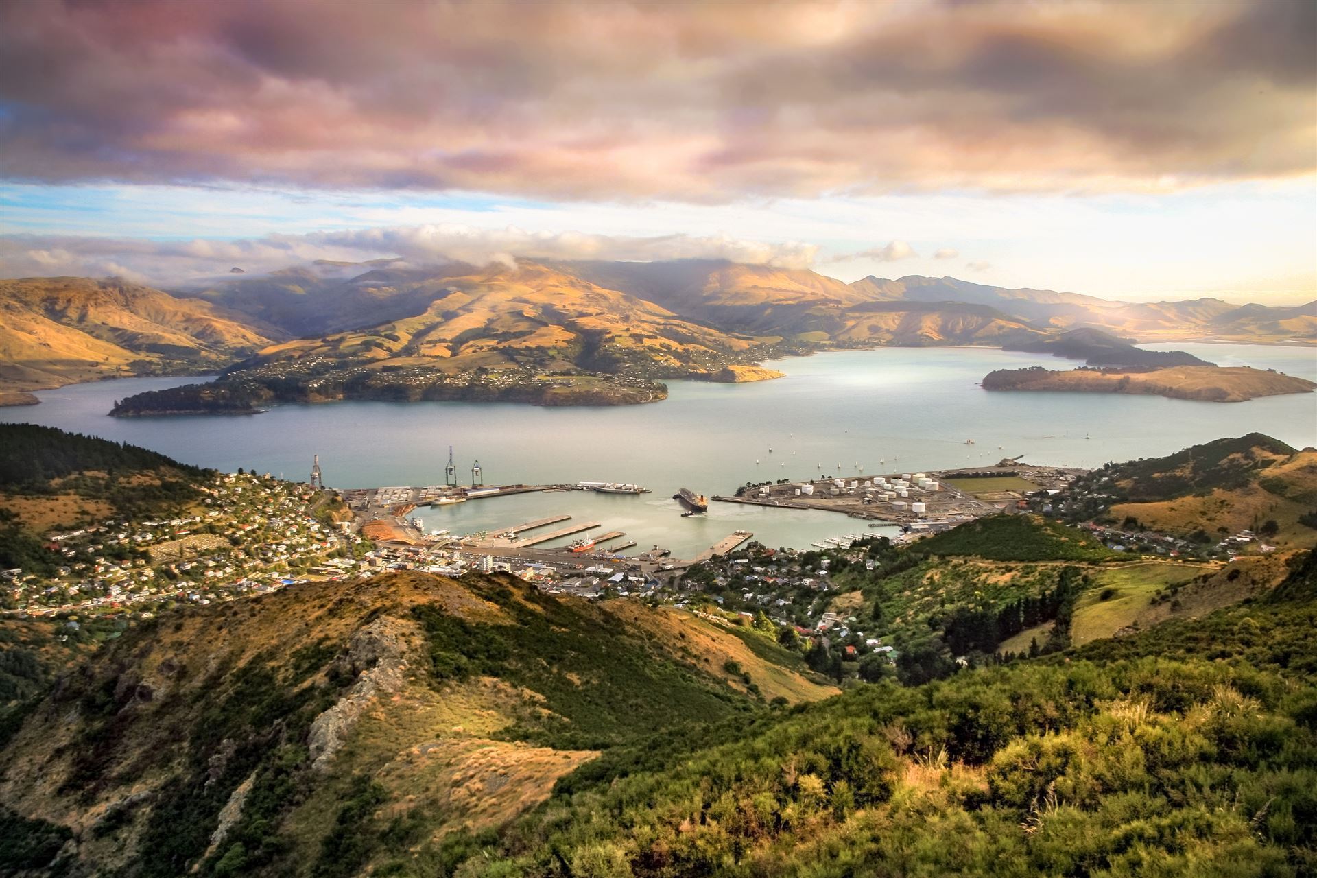 Lyttelton Hafen