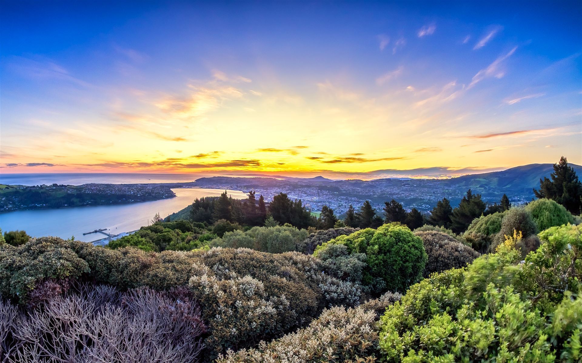 Sonnenuntergang Dunedin