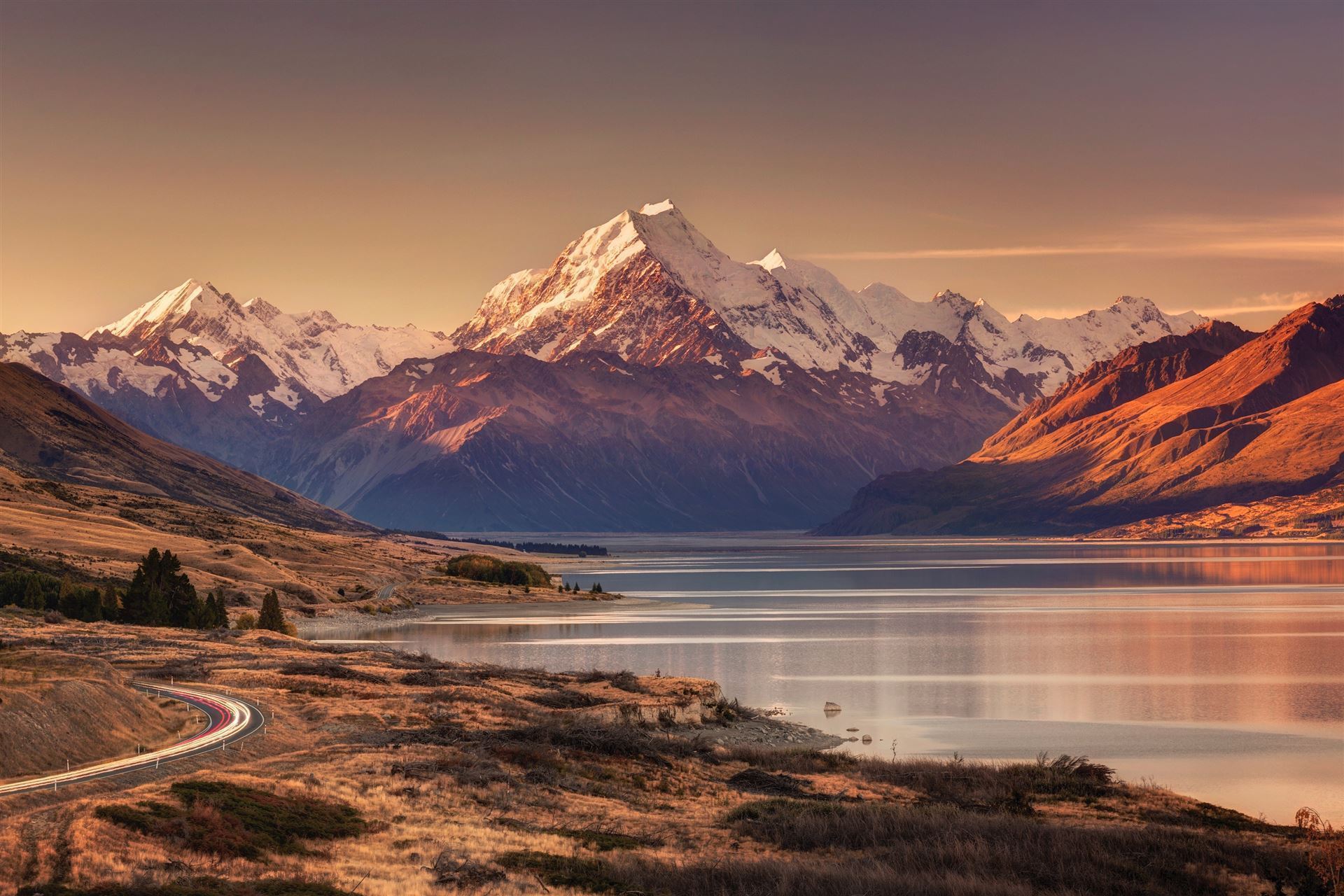 St.Mount Cook am Abend
