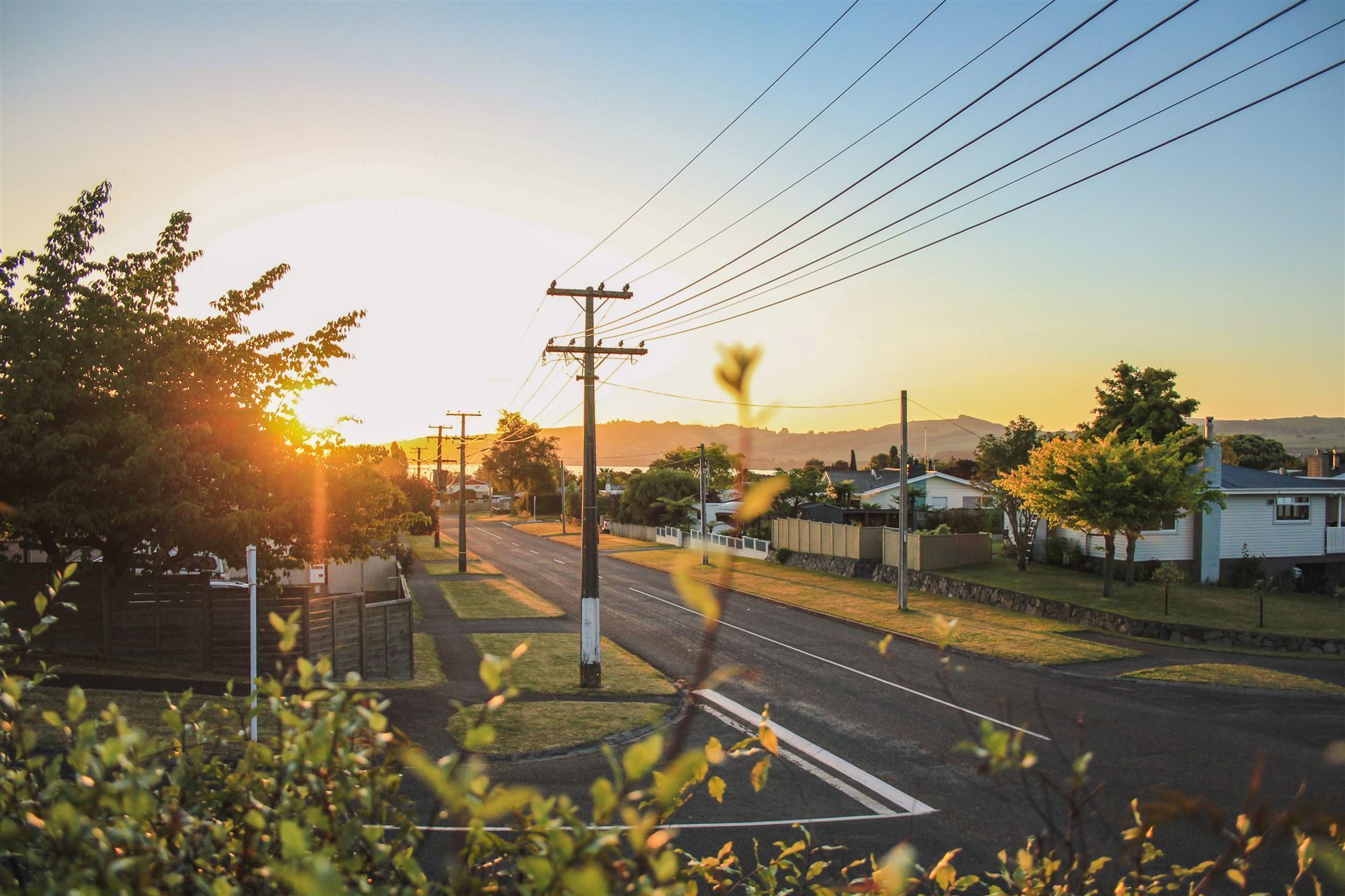 Taupo bei Sonnenuntergang