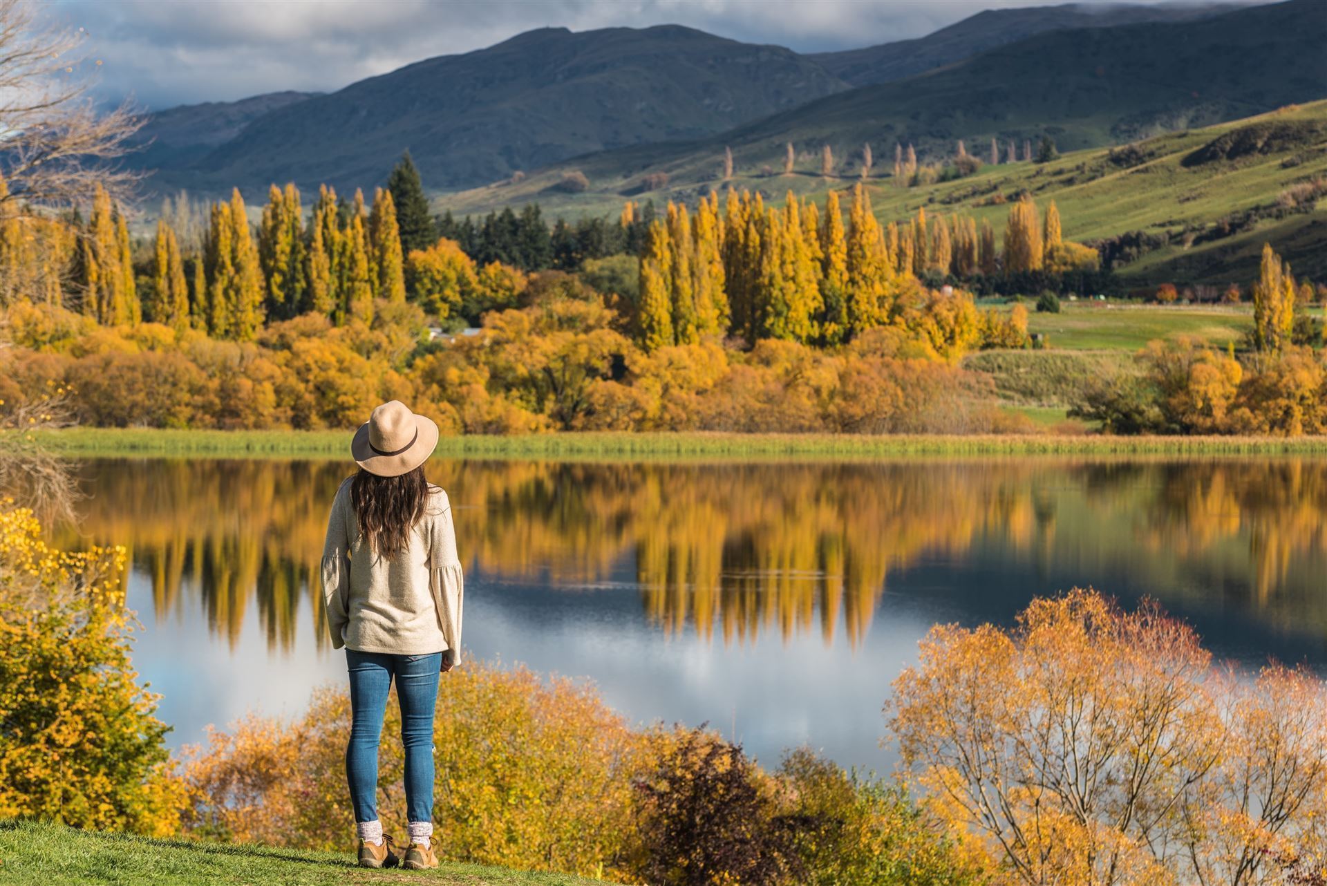 Wakatipu Lake im Herbst