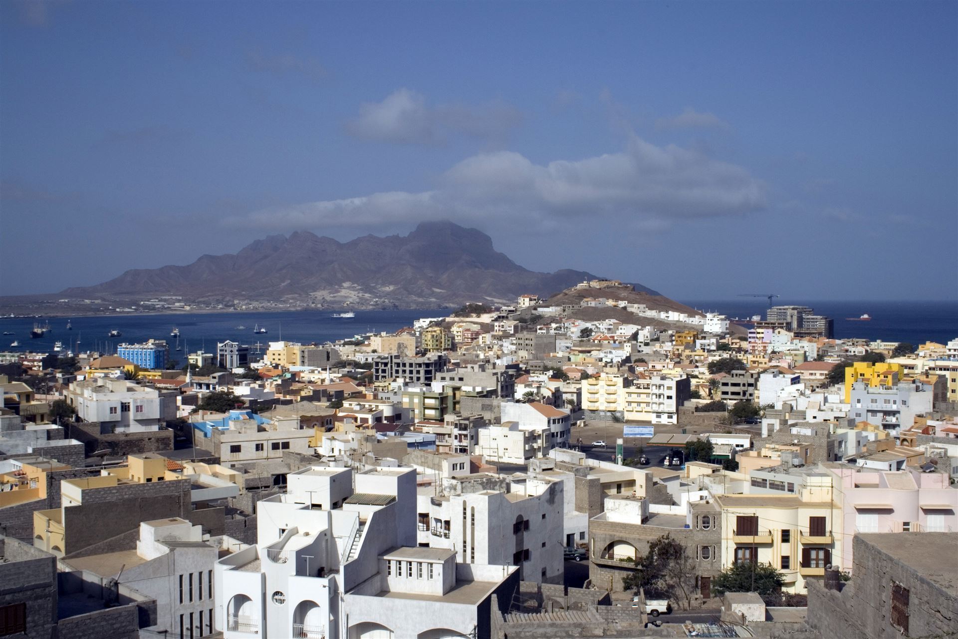 Blick auf die Stadt Mindelo