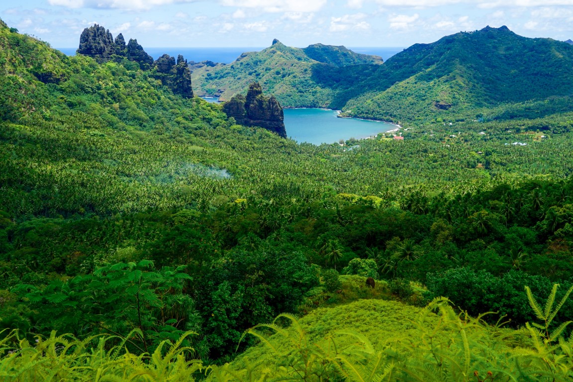 Landschaft auf Marquesas Inseln Insel Nuku Hiva