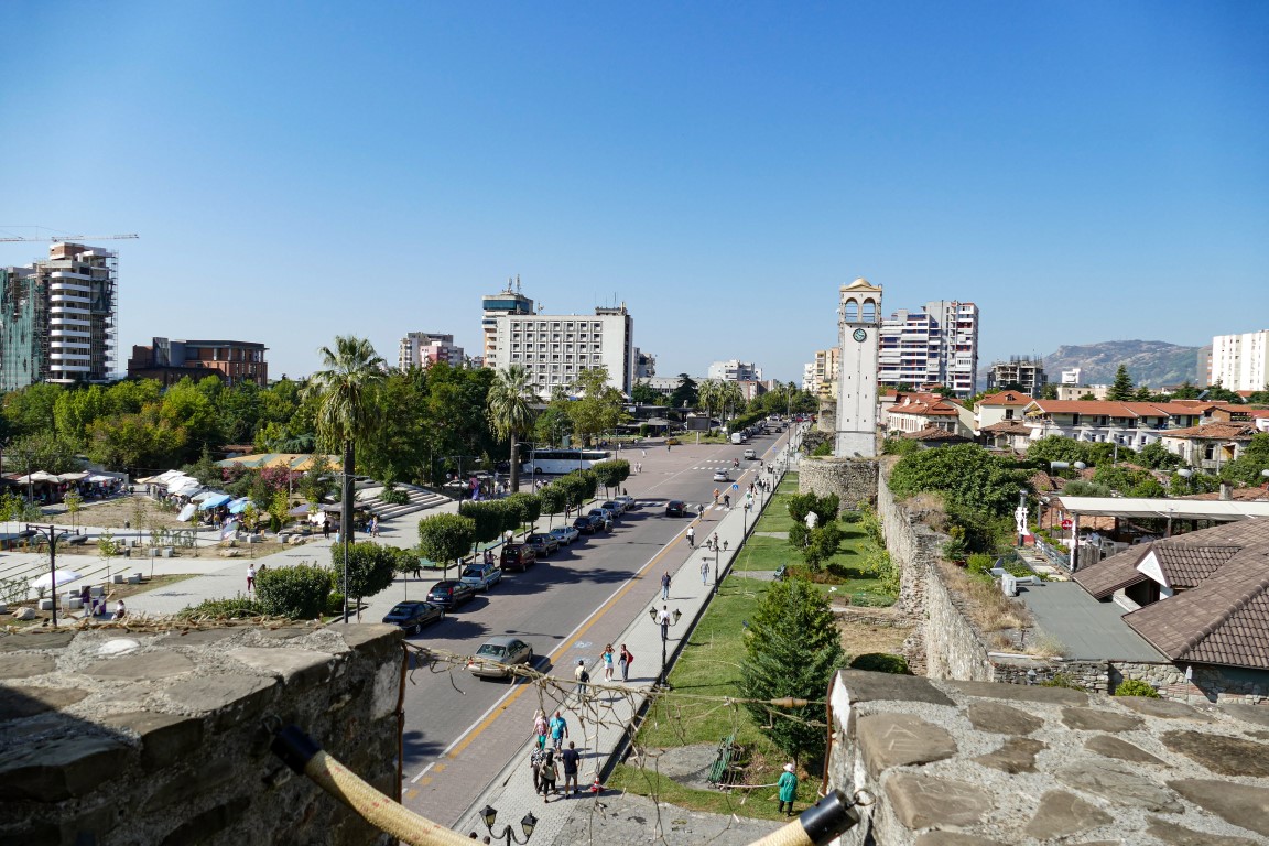 Blick auf Elbasan, Albanien