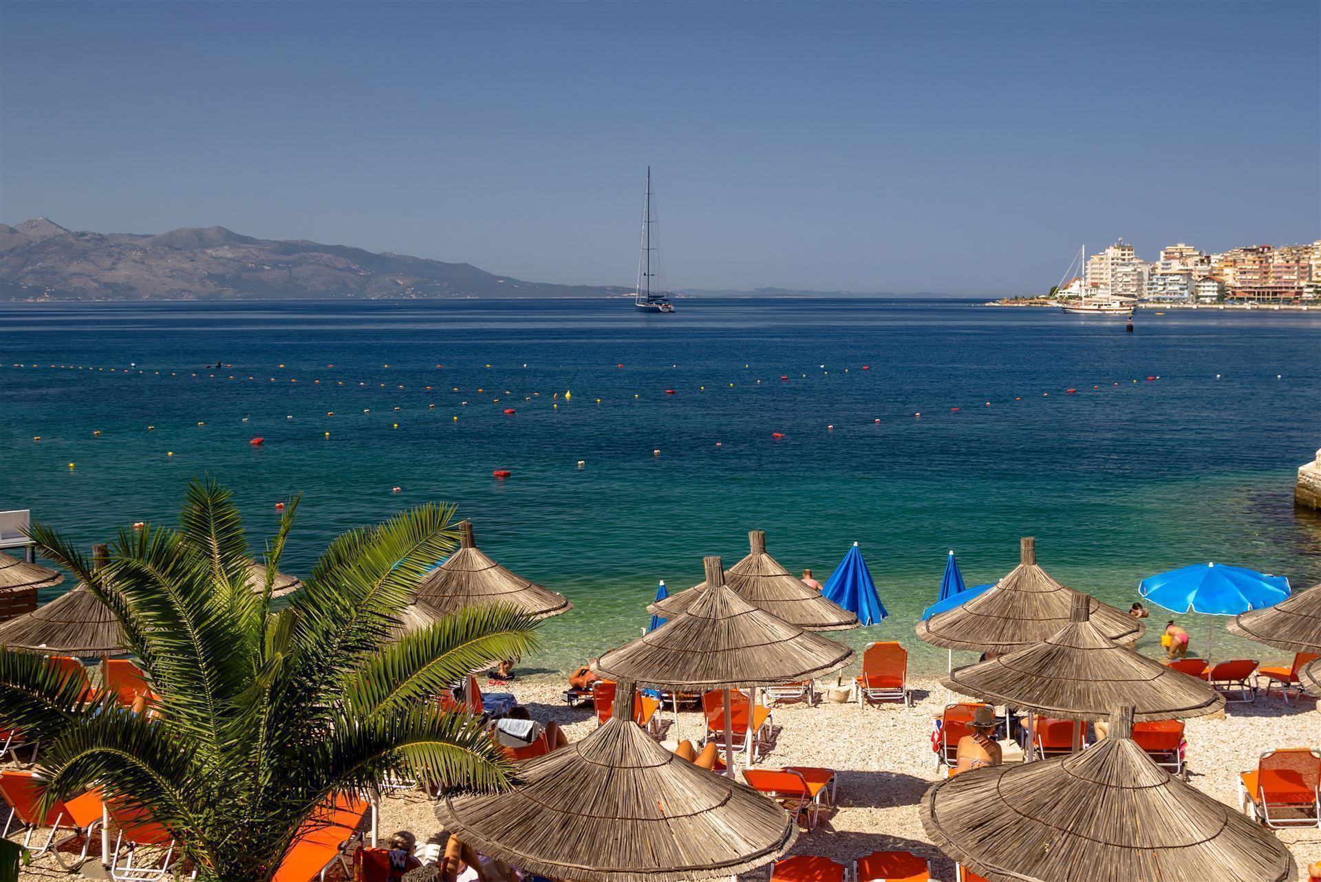 Durres Strand in Westalbanien
