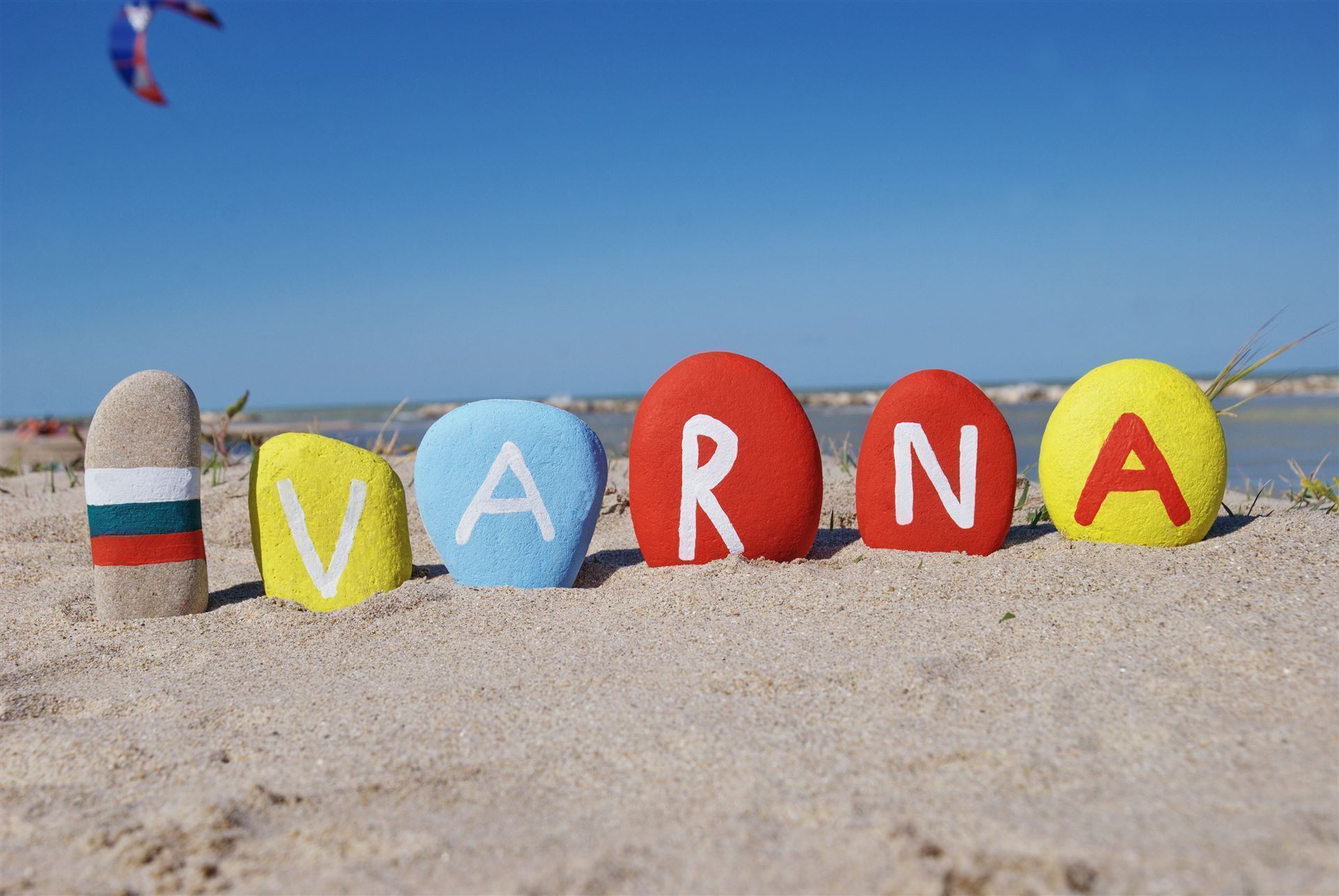 Steine am Strand von Varna