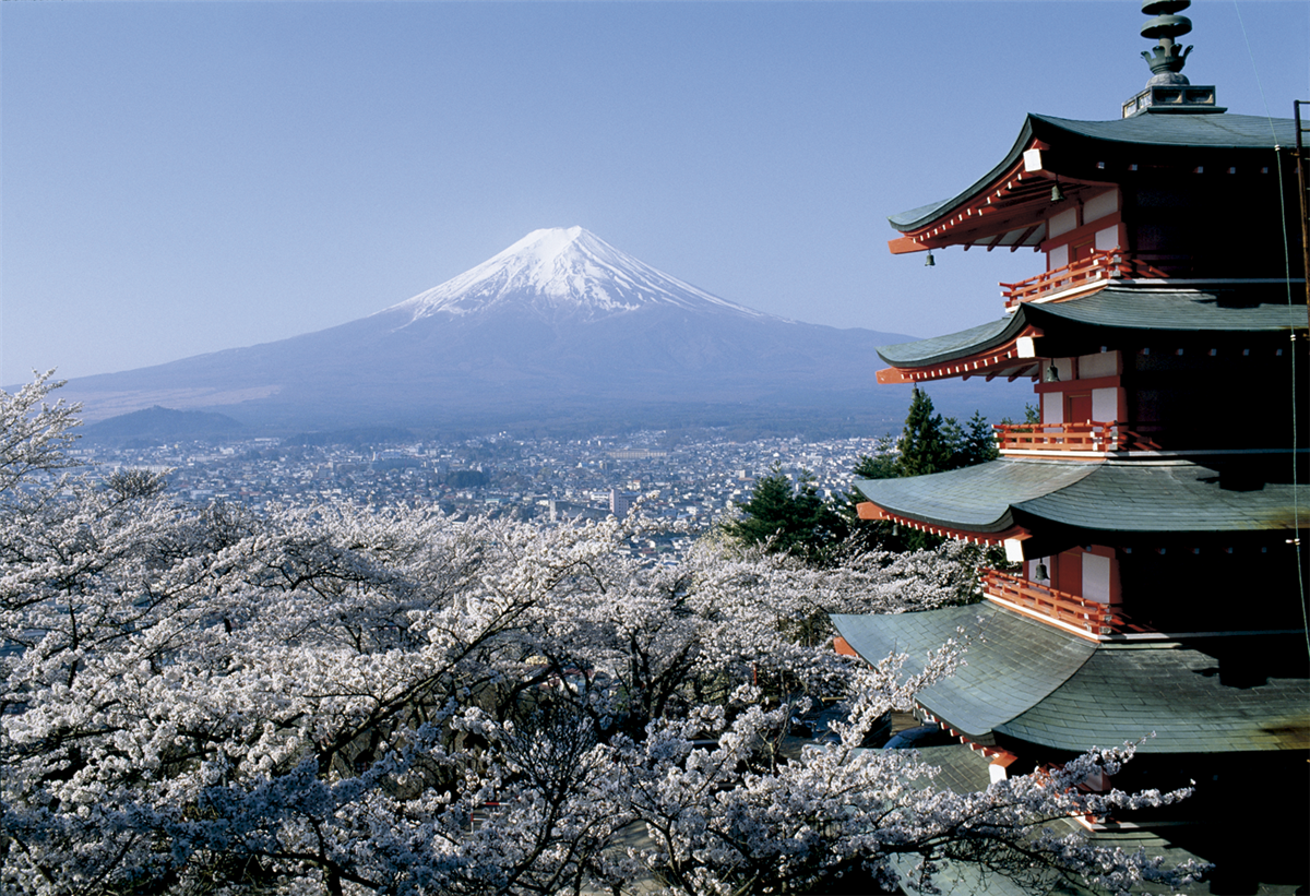 Blick zum Fuji-san