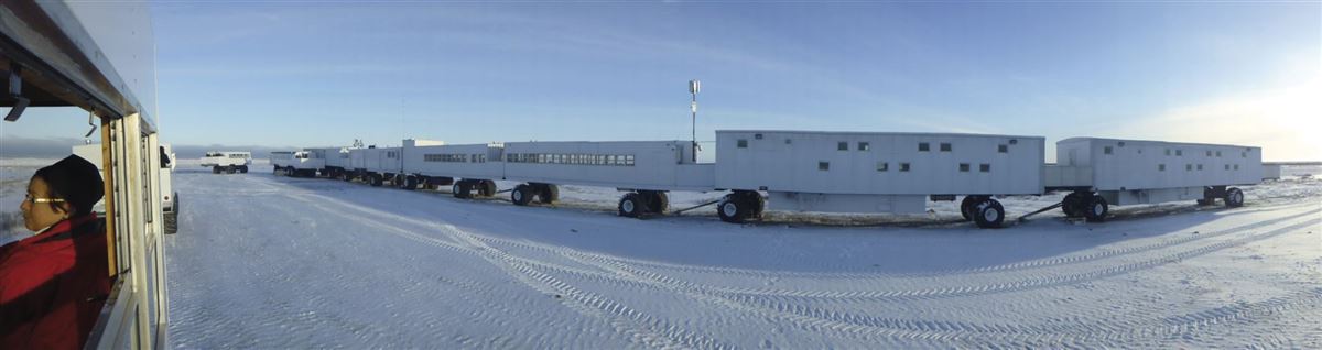 Die TUNDRA-BUGGY-LODGE nahe Churchill