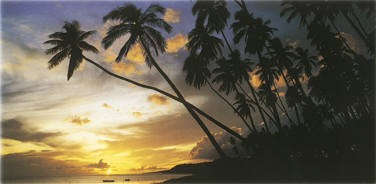 Malerischer Sonnenuntergang auf Hawaii