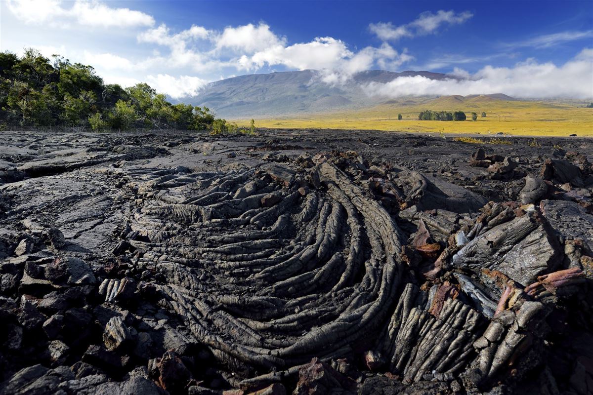 Fantastische Landschaft am Vulkan Mauna Loa