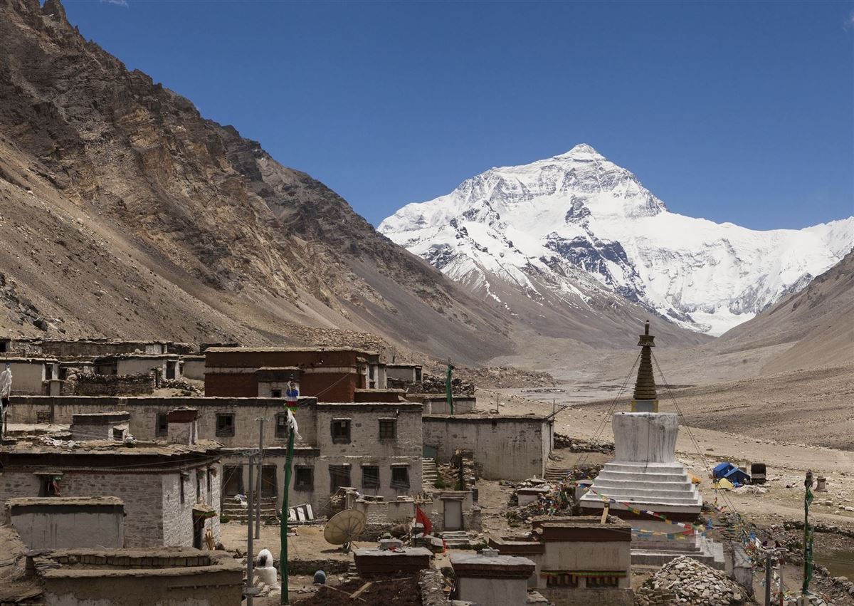 Das höchste Kloster der Welt: Rongbuk Kloster auf 5.100 m Höhe