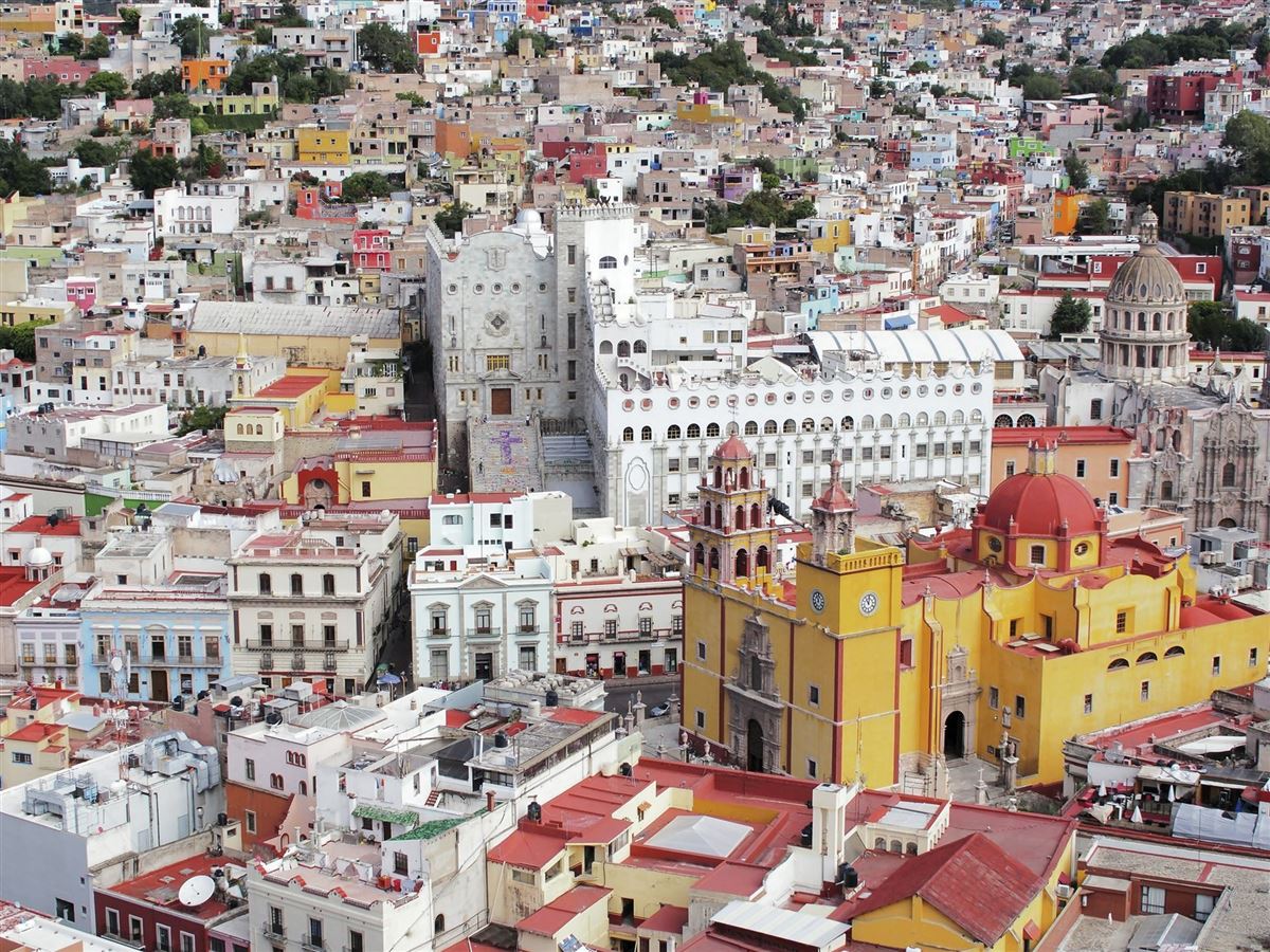 Blick auf Guanajuato