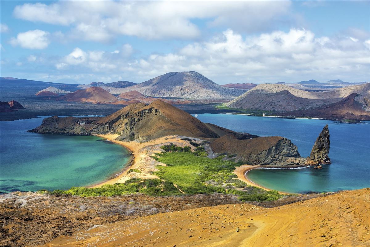 Blick auf Bartolomé auf Galápagos