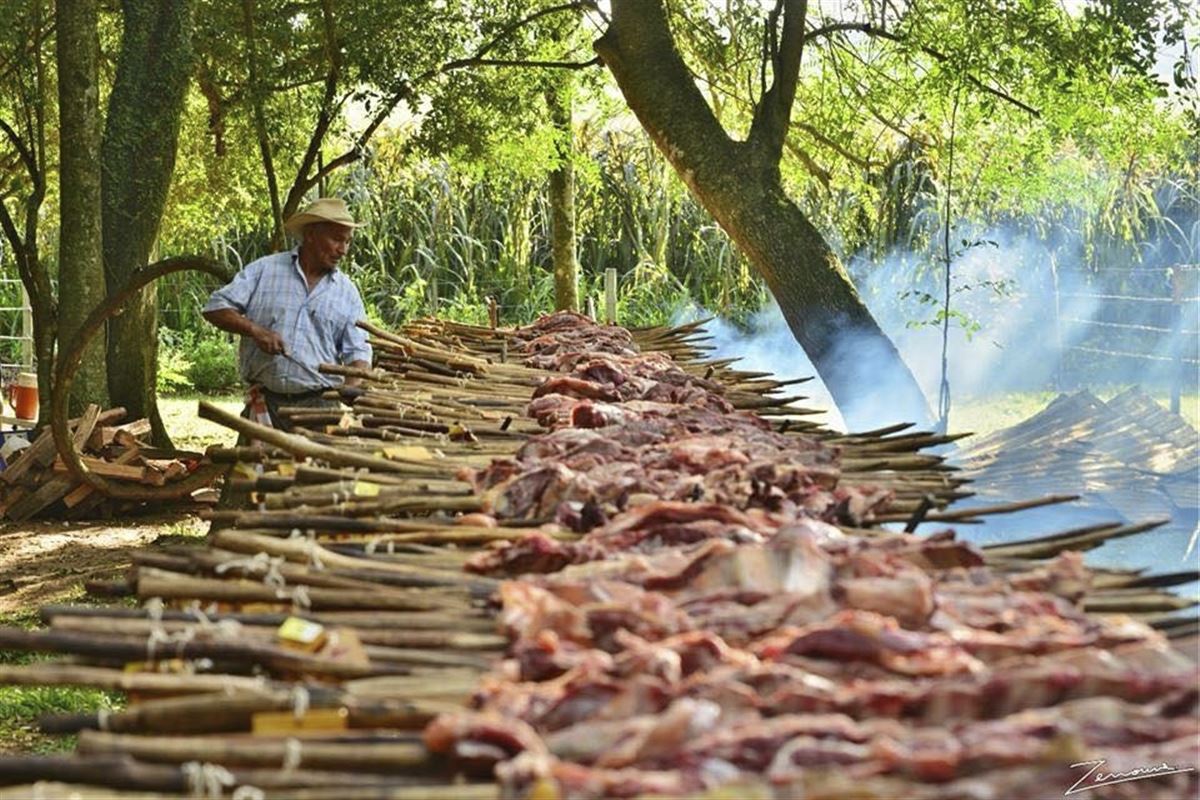 Paraguay, Asado auf einer Estancia