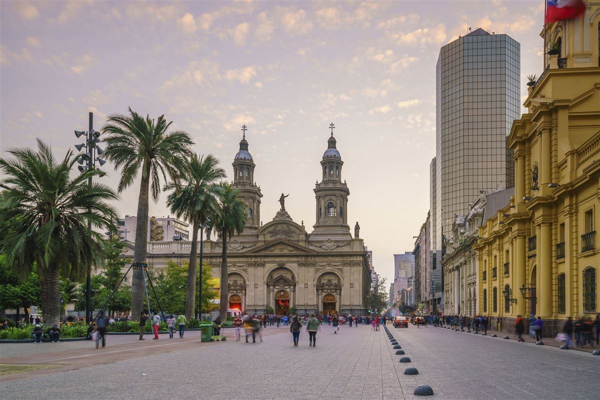 Plaza de las Armas in Santiago de Chile