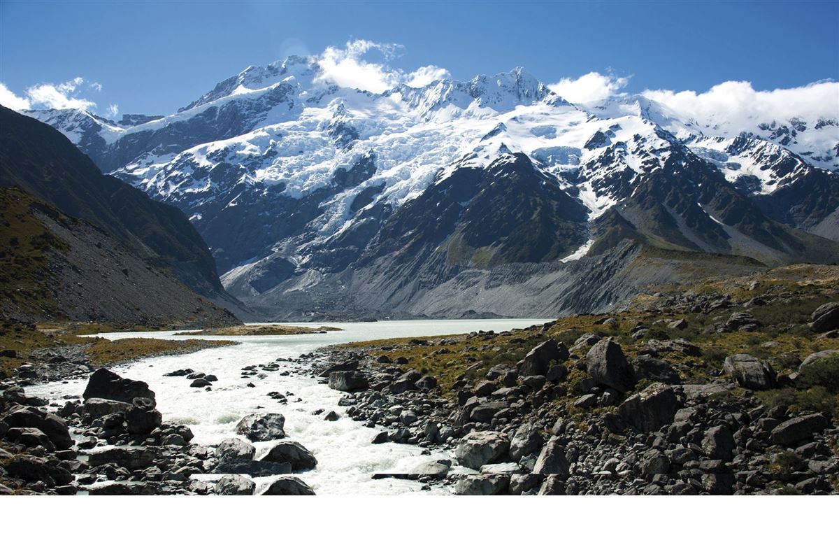 Gletscher im Mount Cook Nationalpark