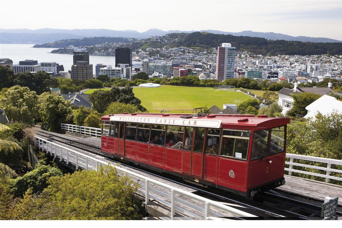 Cable Car hinauf zum Observatorium, Wellington