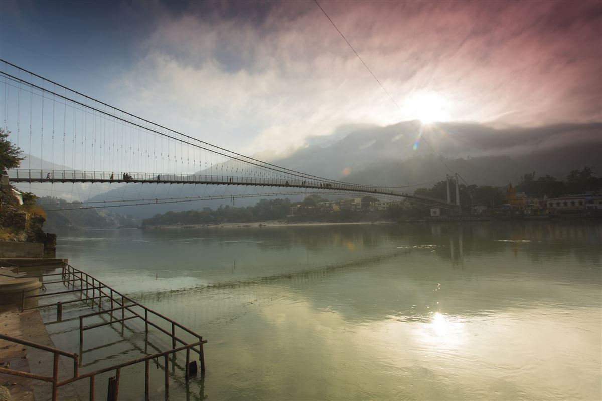 Abendstimmung in Rishikesh