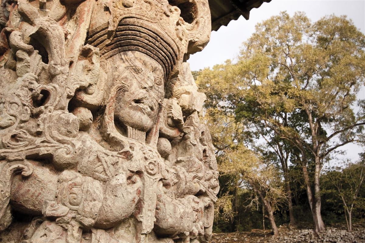 Antike Maya-Skulptur