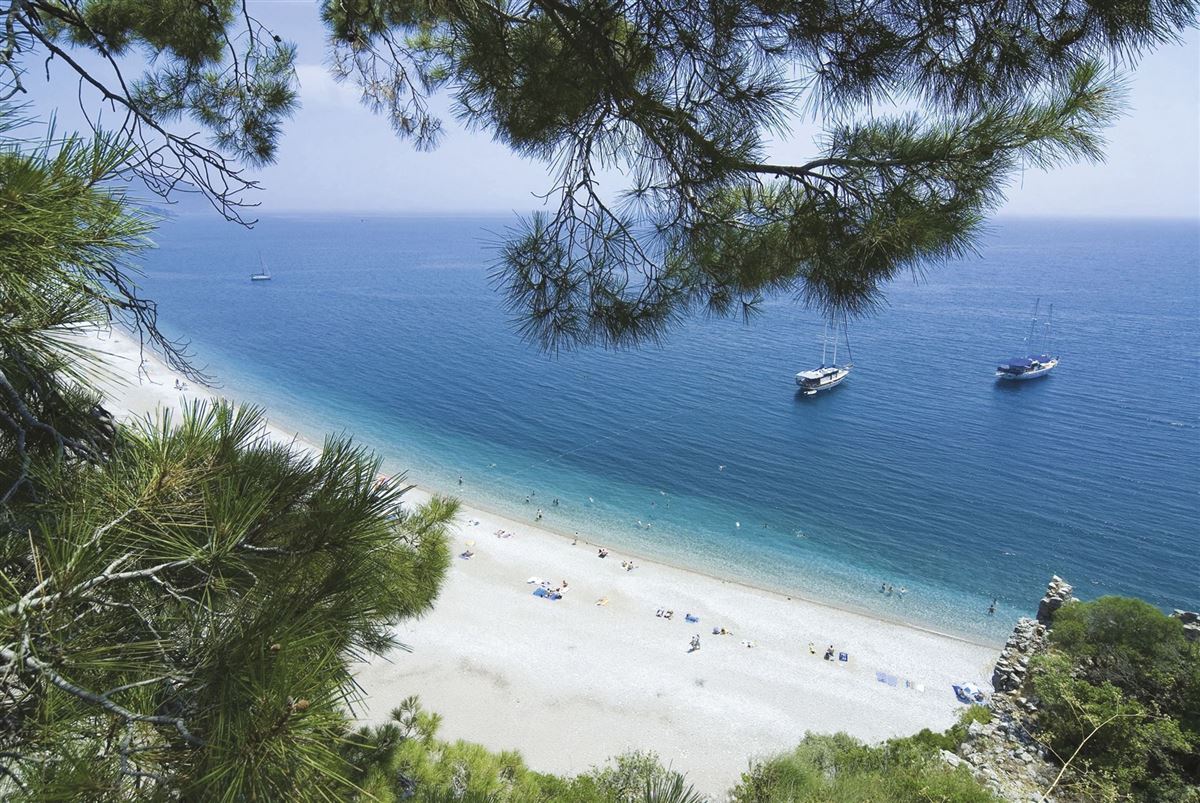 Sandstrand in der Türkei
