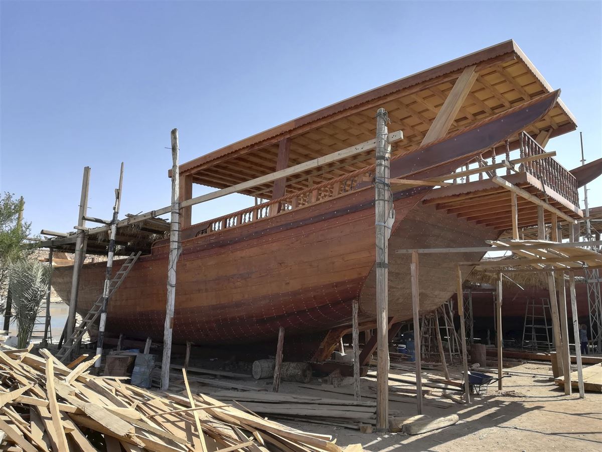 Dhau-Werft in Sur