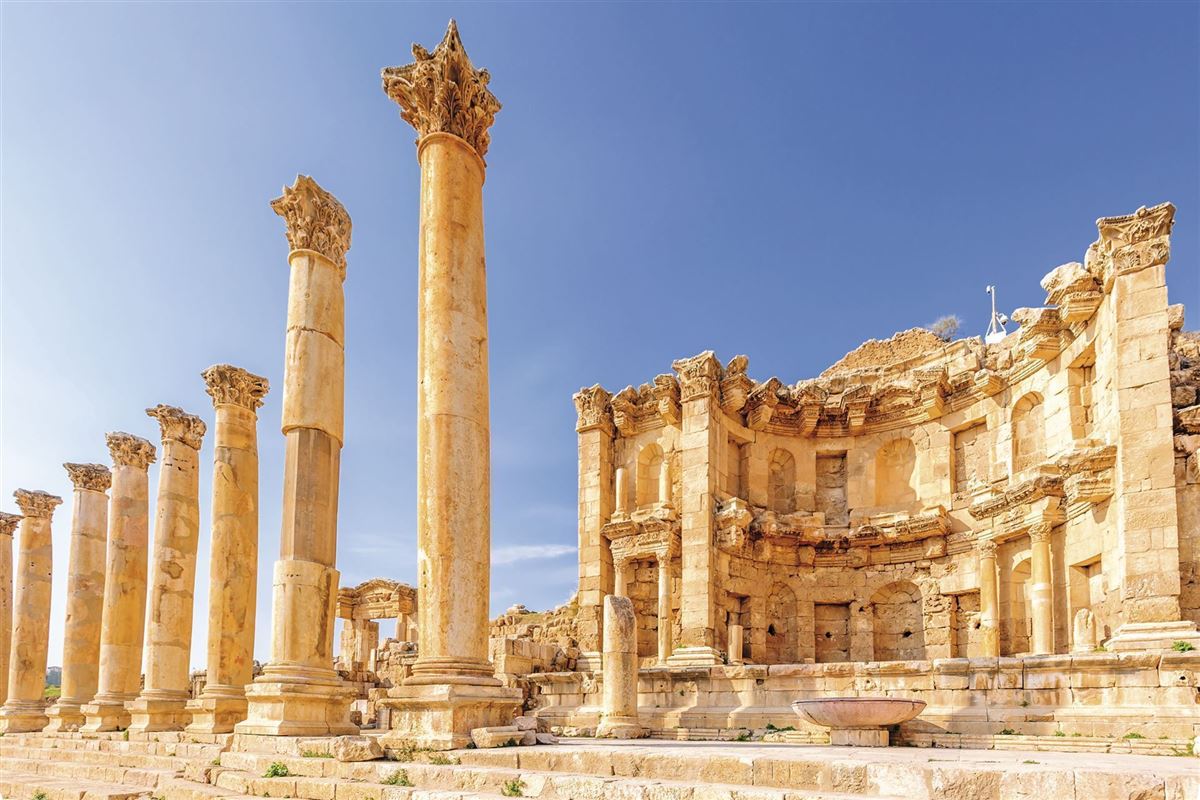 Säulenensemble in Jerash