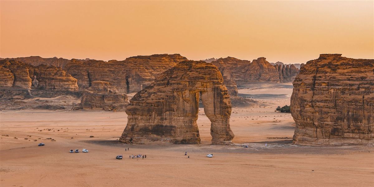 Der berühmte Elephant Rock in Al Ula